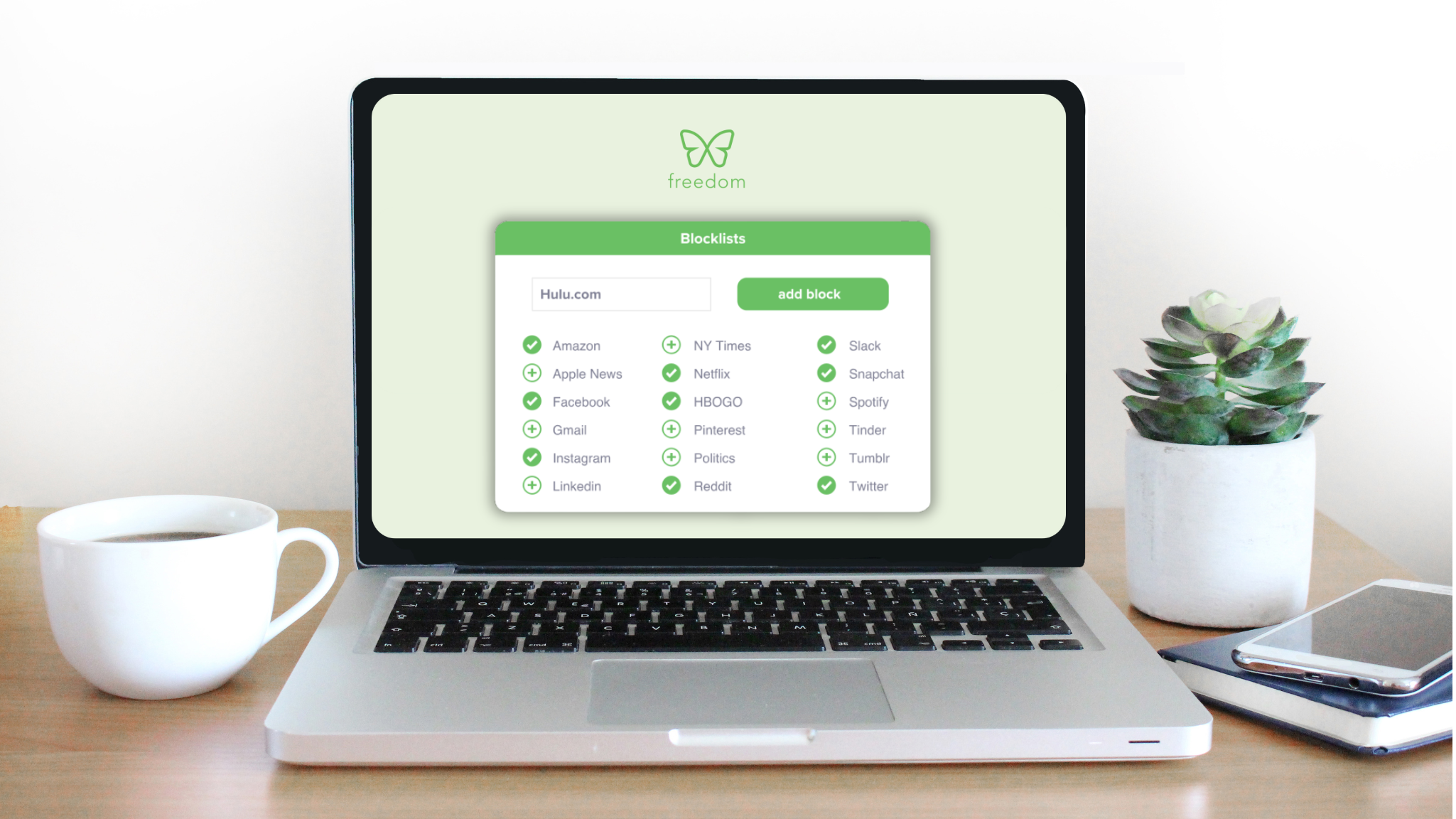 computer with freedom blocklist